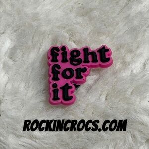 Breast Cancer Croc Charm